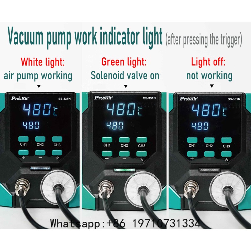 Stacja rozlutownicza cyfrowa S – Desoldering Pump Electric Vacuum Station recenzja i cena